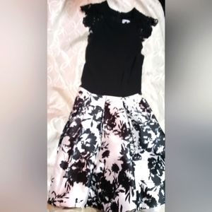 Black and white mini dres